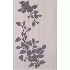 Декор Нефрит-Керамика Кензо светло-коричневый Цветы 40х25