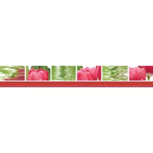 Бордюр Нефрит-Керамика Тюльпаны 05-01-1-77-05-47-160-0 50х7 см