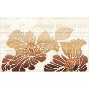 Декор Нефрит-Керамика Кензо коричневый 96-54-13-7501 40х25