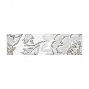 Бордюр Нефрит-Керамика Катрин белый 7*25 см
