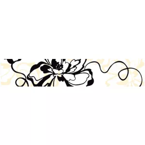 Бордюр Нефрит-Керамика Монро черный 05-01-1-76-00-04-050-0 40х7,5 см