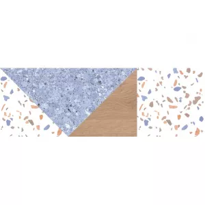 Декоративный массив Нефрит-Керамика Террацио синий 07-00-5-17-00-65-3007 60х20 см