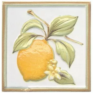 Вставка Kerama Marazzi Капри лимончики TLA003 9,9х9,9 см